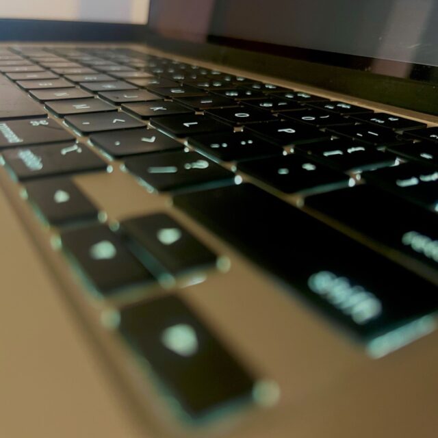 A student's laptop sits open and ready for learning. Credit: Ceara Johnson / Dallas Weekly